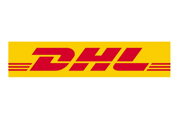 logo dhl - współpraca z agencją pr Clue PR